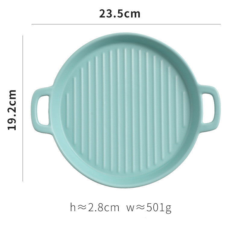 Binaural Western Food Plate - Bakeware