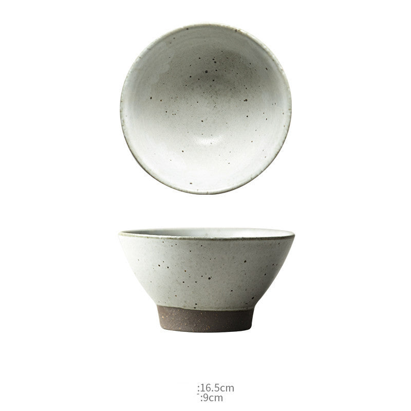 Jingdezhen Handmade Retro Clay High-Legged Soup Bowl