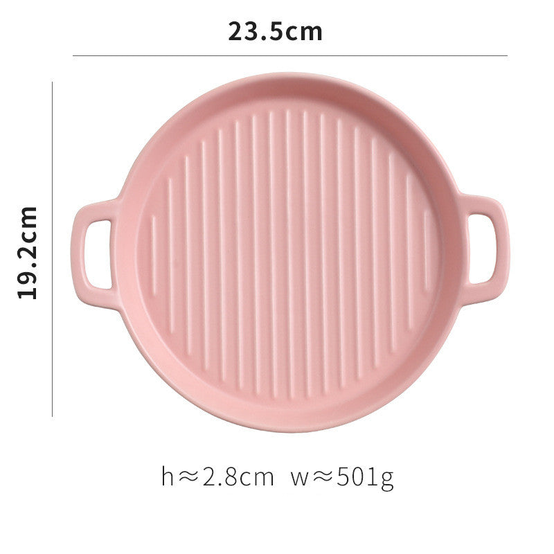 Binaural Western Food Plate - Bakeware