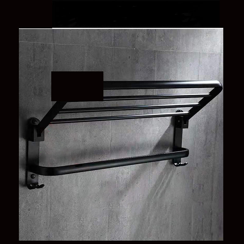 Space-Saving Folding Bathroom Shelf - Aluminum