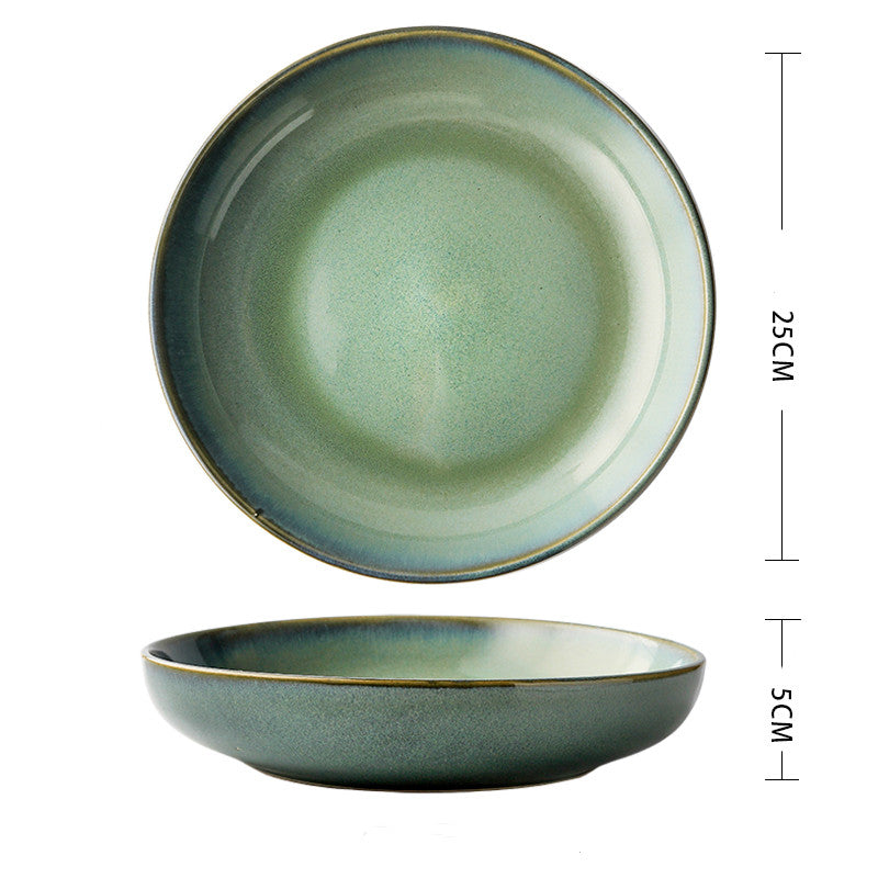 Ceramic Round Dinner Plate Soup Plate