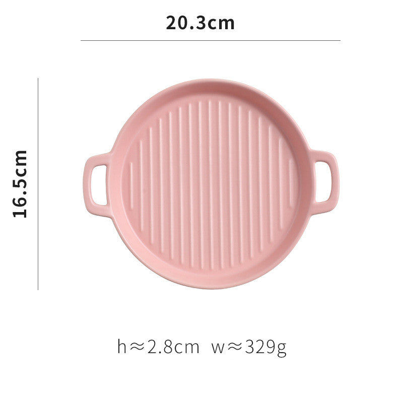 Binaural Western Food Plate - Bakeware