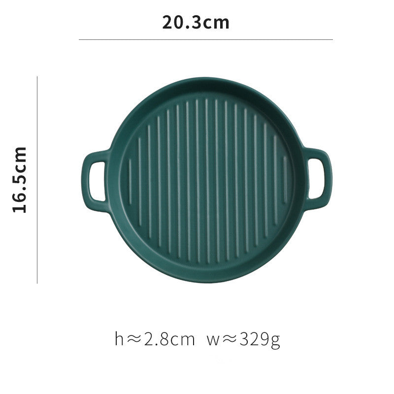 Binaural Western Food Plate - Bakeware