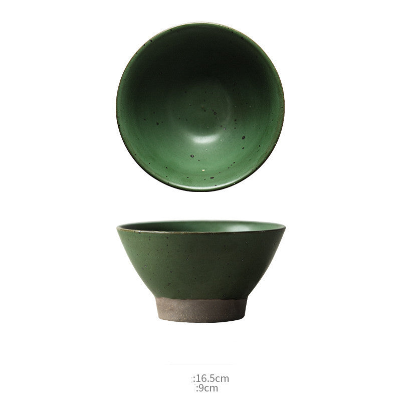 Jingdezhen Handmade Retro Clay High-Legged Soup Bowl