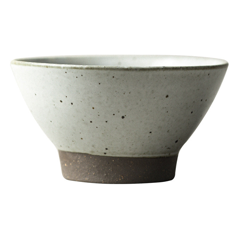 Jingdezhen Handmade Retro Clay High-Legged Soup Bowl