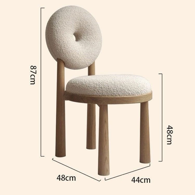 Nordic Designer Berber Fleece Chair for Home