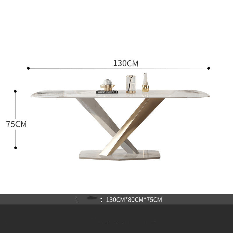 Small Stainless Steel Dining Table and Chair Set